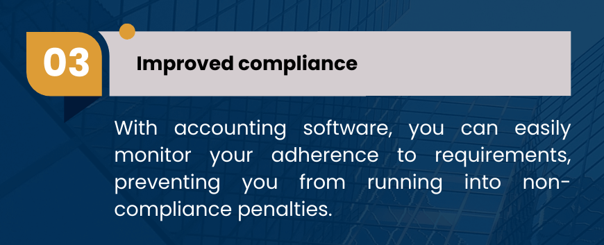 Accounting Software - Improved compliance